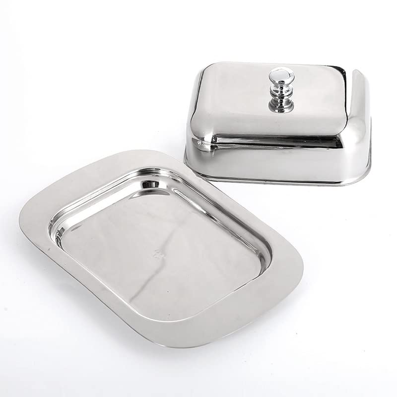 Burriera In Acciaio Inox Con Spatola: Distributore Di Burro Per Panini, Bistecche E Cucina, Riutilizzabile E Facile Da Pulire