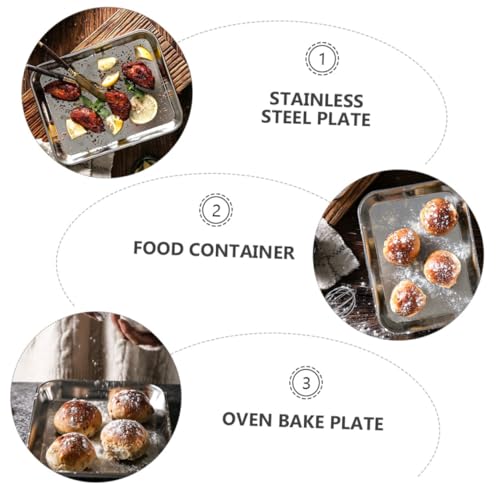 Ustensiles de cuisson en acier inoxydable STOBAZA avec rack de four