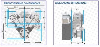 All Inclusive Serpentine System for Big Block Chevy 396 427 454 Engines with Maintenance Free Clear Coat Finish