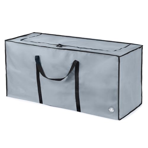 LIVIVO 7ft Christmas Tree Storage Bag - Heavy Duty Large Christmas Tree Bag with Full Length Double Stitched Zip and Carry Handles (7ft Xmas Tree Storage Bag)