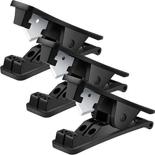 Image of 3 Pieces PTFE Plastic Tubing Cutter Hose Tube Cutter Pipe Accurate Tube Cutting Tool for Nylon PVC PU Tubing and Hose Cut up to 3 /4 Inch OD (Black)