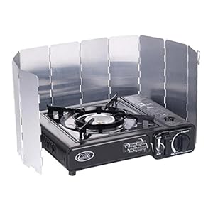 Camp4 Faltbarer Wind-und Spritzschutz für Kocher Oder Grill