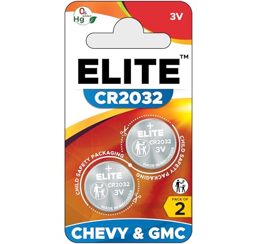 Elite Batteries Key Fob Battery Replacement for Chevy GMC (Silverado Equinox Malibu Sierra Traverse...