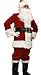 Orolay Deluxe Santa Costume for Men Santa Claus Suit Adults Christmas Jacket L Red