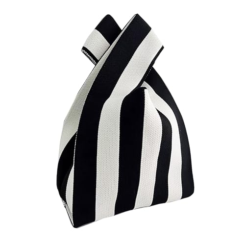 Image of Knot Bag, Mini Knit Tote Bag, Extra Thickened Japanese Knot Bag, Wristlet Handbag - 1 /2 /6 Pack