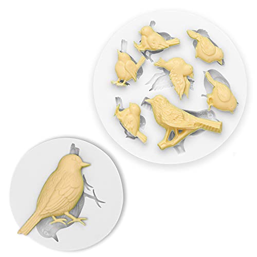 Cestony 2Pcs Lovely Bird Silicone Molds For Diy Cake Fondant Biscuit Cookies Sugar Pudding Chocolate Hard Candies Dessert Decor #TOP2
