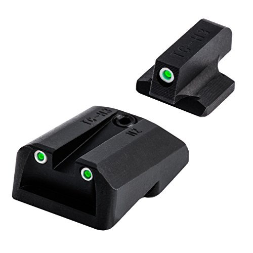 TRUGLO Tritium Handgun Glow-in-The-Dark Night Handgun Sights for 1911 Pistols, 1911Cut .270 Front / .500 Rear (TG231N4)