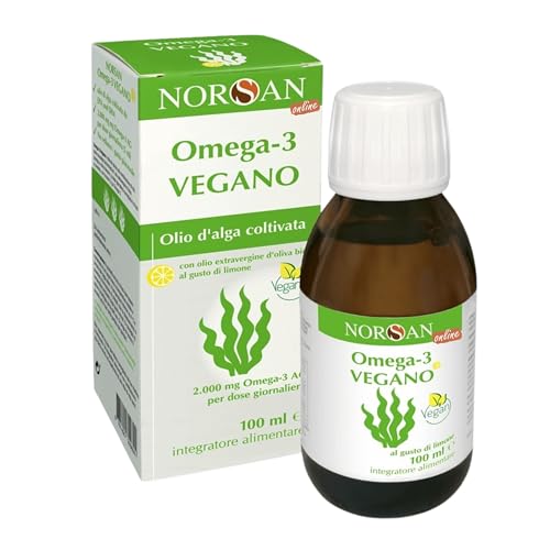 NORSAN Premium Omega 3 Vegan hochdosiert – 2000mg Omega 3 Tagesdosierung – 100% veganes Omega 3 Öl aus nachhaltiger Kultivierung – reich an EPA & DHA – 800 IE Vitamin D3 – kein Aufstoßen - 3