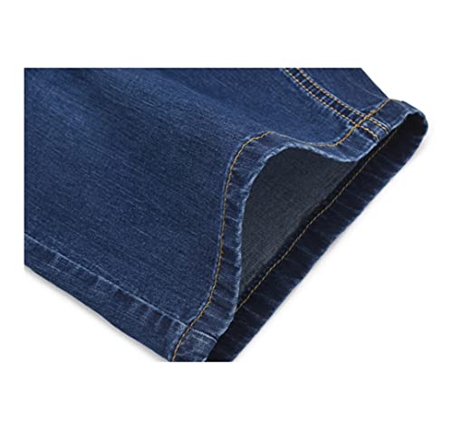 Short en jean homme stretch slim décontracté bleu KEHAIOO - 7