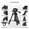K&F CONCEPT Mini Desktop Tripod for Camera, 24.8'' Tabletop Cellphone Video Tripods with Remote Control, Compact Travel Tripod for DSLR Cameras Camcorder Phone Spotting Scope S233A0 #3