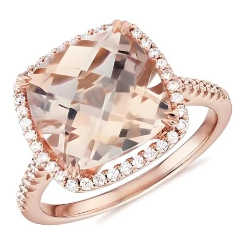 Rikelus Cushion Cut Morganite Ring Cover