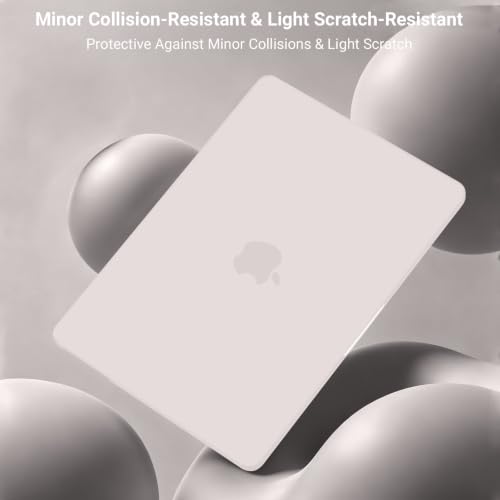 Image of MOSISO Compatible with MacBook Air 13 inch Case M5 2026 M4 2025 M3 M2 2024-2022 A3449 A3240 A3113 A2681,Hard Shell&Keyboard Cover&Screen Film&Pouch for MacBook Air 13.6 inch Case, Stone Gray