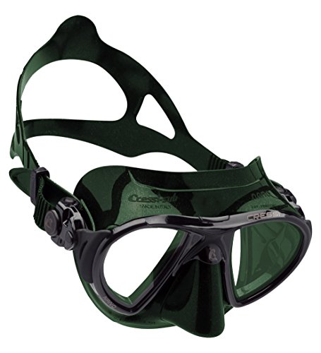 Cressi NANO Expert Adult Compact Mask for Freediving & Scuba Diving, Green