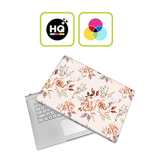 Autocollant peau Microsoft Surface Book 2 - Skin vinyle fleur lisianthus beige - 2