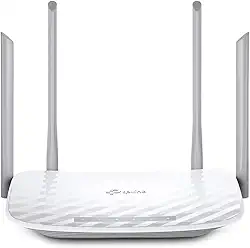 Roteador AC1200 TP-Link Archer C50(W), Dual Band, Conecte até 40 dispositivos, Até 120 ㎡ de cobertura, MU-MIMO, Beamforming, controle dos pais, 1× Fast WAN Port/4× Fast LAN Ports