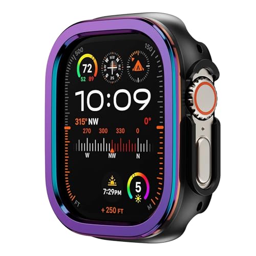 Boîtier Apple Watch 49mm VELORE en métal d'aluminium et TPU chic