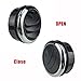 2PCS Universal Round Air Outlet Vent Air Conditioner Ceiling Vent Deflector for Car RV Bus (Black)