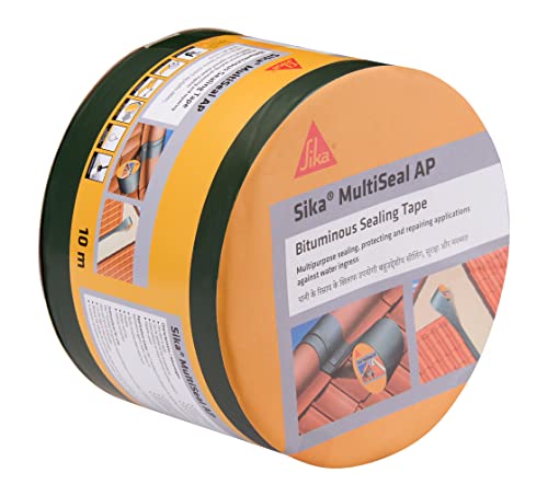Image of SIKA - Multipurpose self-adhesive duct tape - MultiSeal AP - For concrete, metal, clay, tiles and wood - Easy to use - 10 cm x 10 m - Grey