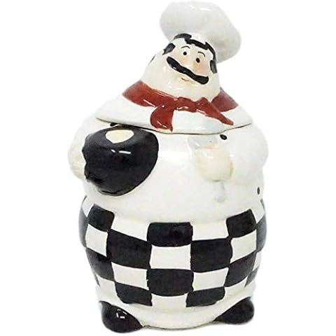 Ceramic Jar Chef Statue Design Cover