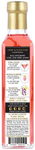 Floral Elixir Co. - All Natural Syrups for Cocktails & Sodas (2 x 8.5 oz) (Cherry Blossom)
