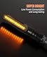 Flaconi 4PCS Motorrad Blinker,LED Blinker Motorrad E Geprüft Universal Tagfahrlicht,LED 12 V Mini Lauflicht Motorradblinker,Für die Meisten Motorräder und Cruiser Geeignet