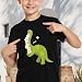 Reading Dinosaur Shirts for Kids – Cartoon Read Books Shirt Boys Girls Fun Book Lover Tee Tops
