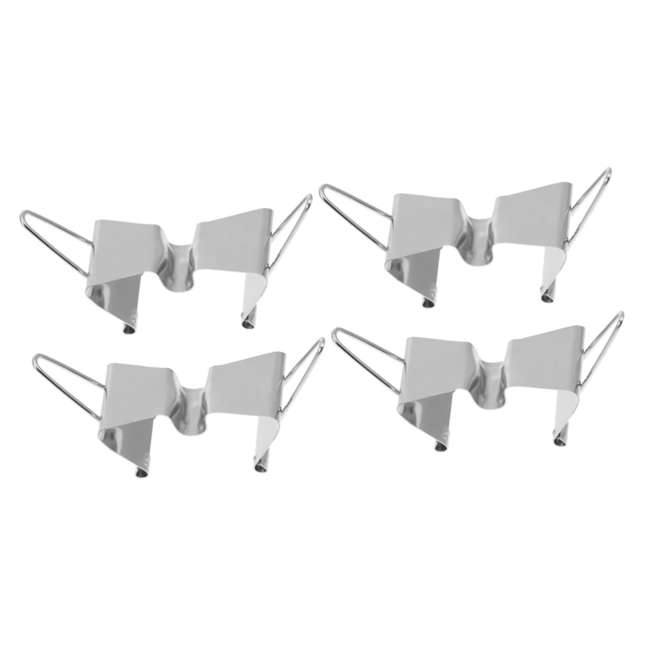 BEBEMOKO 2sets Ergonomic Wet Canvas Clips Stainless Clamp for Artists Oil Paint Supplies Easy to Use 2pcs*2