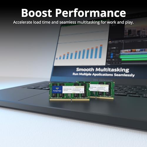 Image of Timetec 64GB KIT (4x16GB) DDR4 2400MHz (PC4-2400T) PC4-19200 SODIMM Laptop RAM - 260-Pin 1.2V CL17 Non-ECC Unbuffered Memory Module for Laptop, Notebook, Mini PC, All-in-One