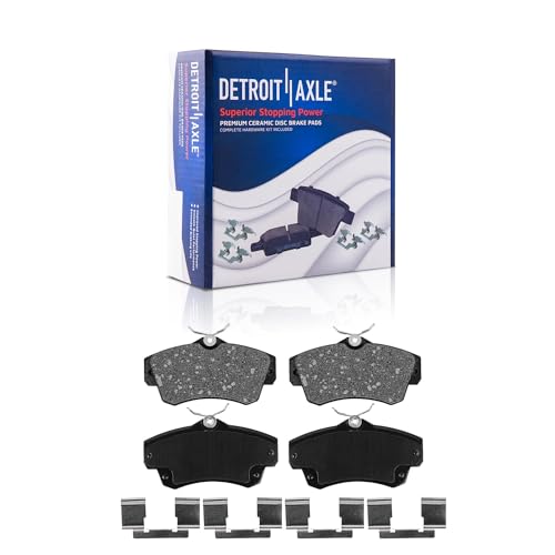 Image of Detroit Axle - Front Brake Kit for 2001-2010 Chrysler PT Cruiser | Replacement Brakes Rotors 2002 2003 2004 2005 2006 2007 2008 2009 Ceramic Brake Pads