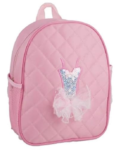 Dance Bag Quilted Pink Tutu Themed Backpack - 12 Inches #TOP4