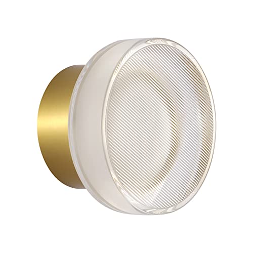 Applique murale LED moderne 5W 3000K lampe de mur dorée salon couloir