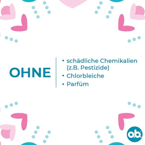 o.b. Original Normal, Tampons für mittlere/stärkere Tage, StayDry Technologie und geschwungene Rillen, zuverlässiger Schutz und sauberes Gefühl 64 ST