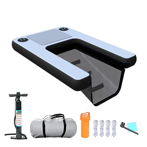 scaletta per cani da barca Rampa gonfiabile per cani di grandi dimensioni, rampa per barca per cani resistente, rampa galleggiante per acqua, scala, piattaforma per piscina per cani in PVC antiscivolo