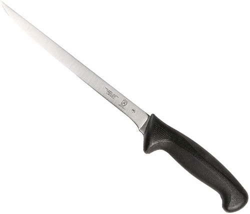 Mercer Culinary M23860 Millennia Black Handle - Cuchillo de filete de 8.5 pulgadas estrecho