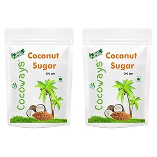Cocoways Organic Coconut Sugar - 1 kg (Coconut Jaggery Powder / Coconut Palm Sugar)