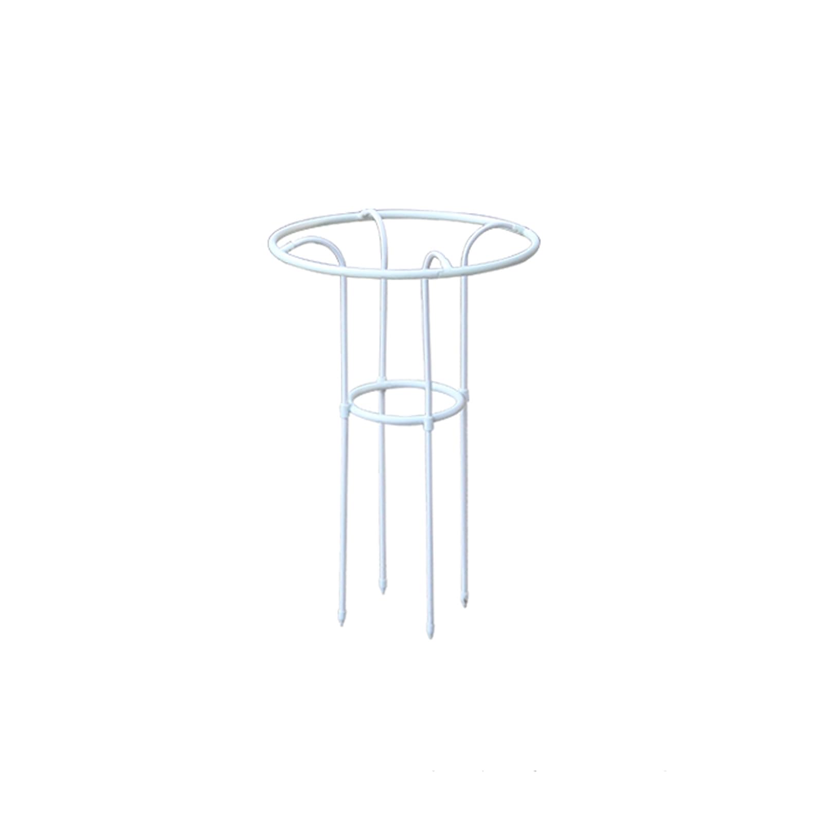 Obélisque de jardin extérieur pour plantes grimpantes, support blanc pour vignes et fleurs, 48 x 70 cm, parfait pour la décoration de jardin