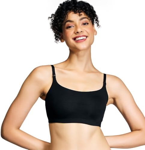 NYKD Women's Cotton Wire Free Casual Bralette T-Shirt Bra Bra, NYB165, Black, XS, 1N