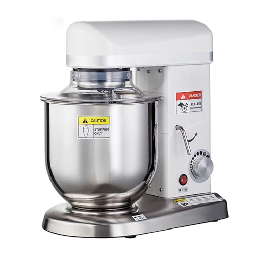 Batidora de pie, Máquina De Mezclador Alimentos Vertical Eléctrica 5/7/10 Litros, Procesador Planetario Con Gancho Para Masa, Batidor, Látigo Alambre Para hornear(10L)