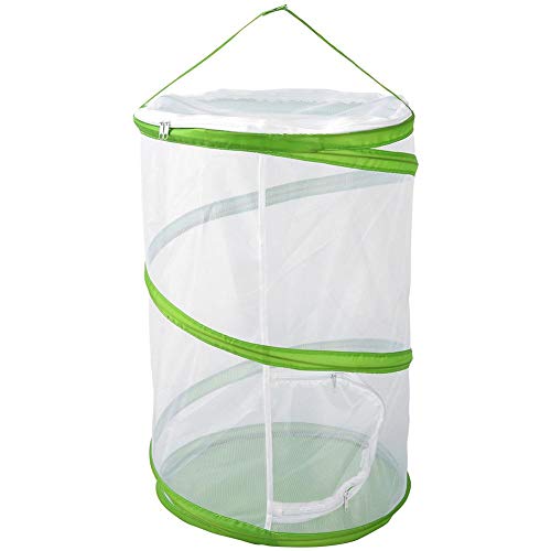 Wifehelper Large Foldable Portable Durable Ventilated Butterfly House Breeding Cage Insect Plant Butterfly Habitat Pet Seedling Incubator