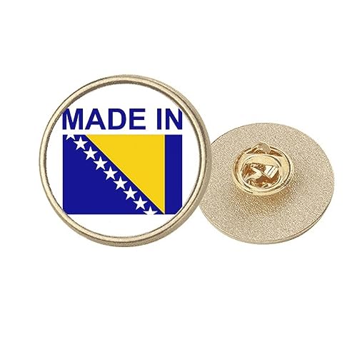 Broche Bosnie-Herzégovine en métal cadeau idéal pour amateurs d'histoire