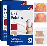 64 Stück Zehennagel Korrektur Patches, Nagelpflaster Reparaturpflaster, Spaltnagelreparatur Stärkende Nägel, Nagelgraben Reparaturpflaster für Beschädigte Nägel und Erscheinungsbild Verfärbter Nägel