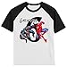 Personalized Super Spider Heroes Birthday Shirt | Handmade Decorated Shirt | Personalized with Name and Age | Unisex Short Sleeve Raglan T-Shirt