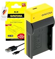 PATONA EN-EL3 Slim Ladegerät mit USB-C für EN-EL3a EN-EL3E Akku Kompatibel mit Nikon D40 D50 D60 D70 D80 D90 D100 D200 D300 D700 D900 D3000 D5000
