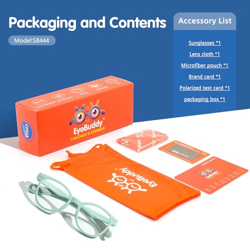 Image of EYEBUDDY Blue Light Glasses for Kids Boys Girls,Computer Gaming Bluelight Glasses,Fake Glasses for Ages 2-12