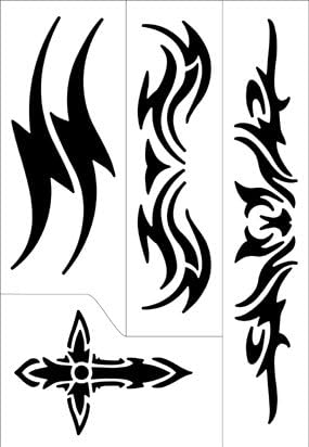 Temporary Tattoos Stencil - Tribal 2