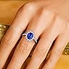 FANCIME-Birthstone-Rings-for-Women-Sterling-Silver-Created-Sapphire-Rings-Opal-Rings-Princess-Diana-Inspired-Statement-Engagement-Ring-Fine-Jewelry-for-Women-Size-56789 FANCIME Birthstone Rings for Women Sterling Silver 2.6ct Created Sapphire Rings Princess Diana Inspired Statement Engagement Ring September Birthstone Fine Jewelry for Women Size 9