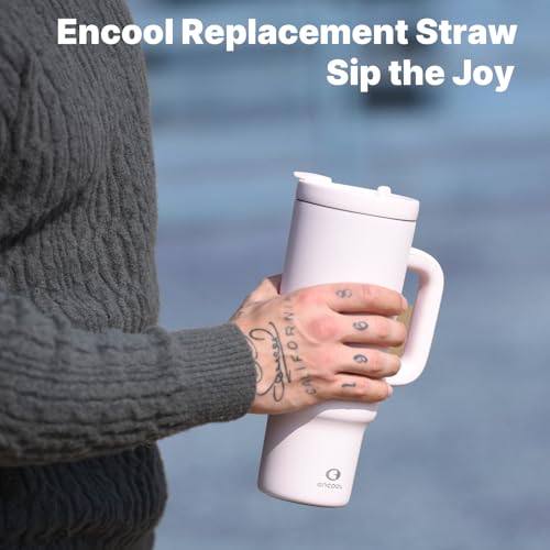 Image of 4-Pack Replacement Straws Compatible with ENCOOL 40oz Cup Tumbler
