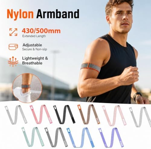  Strap for Google Fitbit Air Bicep Band,Nylon Arm Bands Bicep - 3