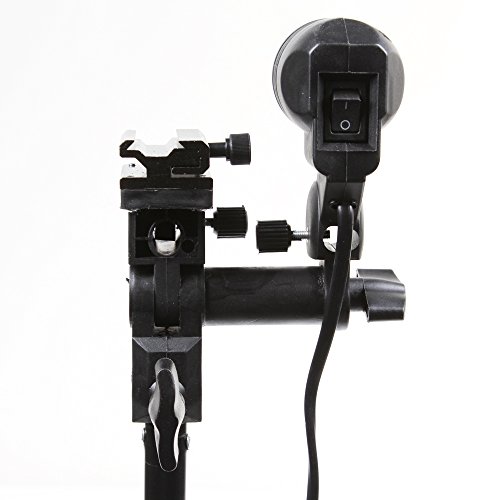 - Supporto per lampadina E27 + adattatore flash per ombrello Speedlites