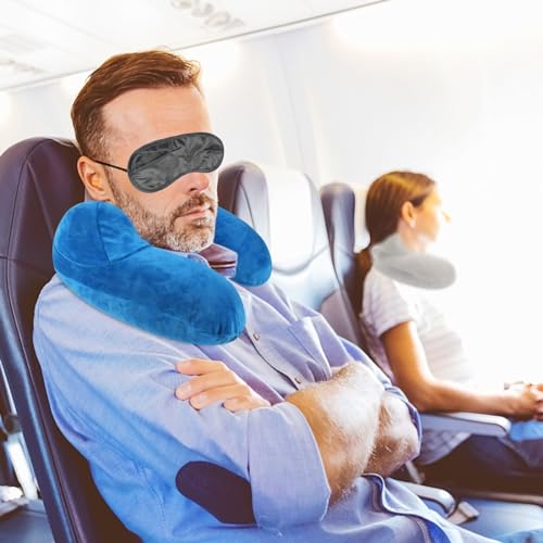 Coussin De Voyage Avion : Oreiller Gonflable de Voyage,2 Sets Coussin Voyage Ergonomique,Compac... – Image 6